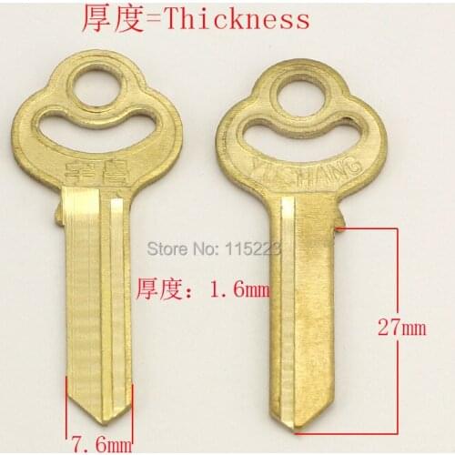 A129 right groove Wholesale Locksmith Keymother Brass House Home Door Blank Key Blanks Keys