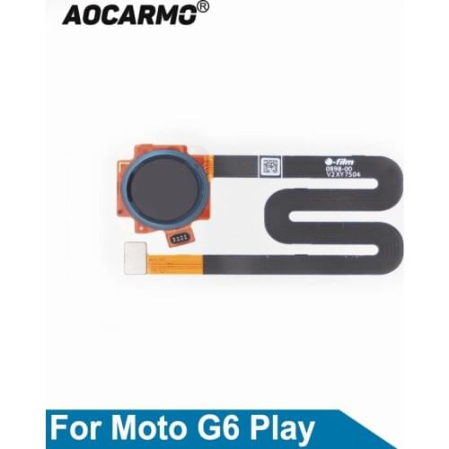 Aocarmo For Moto G6 Play Home Button Touch ID Fingerprint Sensor Flex Cable