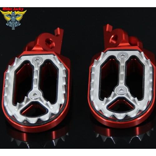 CNC Aluminum Motorcycle footrest footpegs Pegs Pedals For Honda CRF450R CRF 450 2002-2017 2010 2011 2012 2013 2014 2015 2016