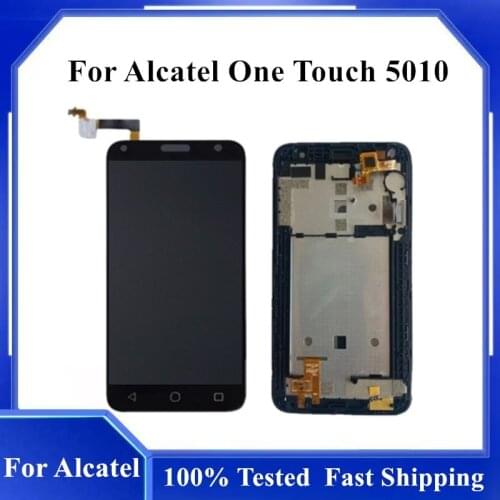 100% Tested 5.0" Touch screen For Alcatel One Touch 5010 5010D OT5010 Lcd Display With Touch Screen Digitizer Sensor