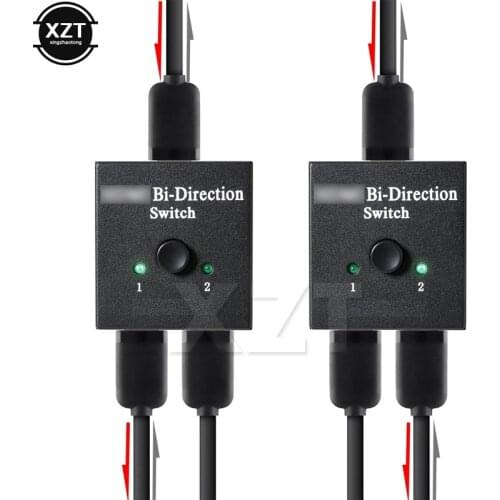 HDMI Switcher Splitter 4Kx2K UHD Bi-directional HD Switch 1 in 2 Out HDMI AB Switch FHD 1080P Amplifier for PS4/3 TV Box game