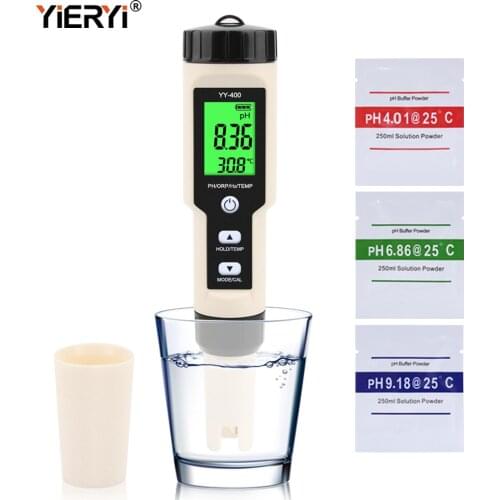 Yieryi 4 in 1 YY-400 PH/ORP/H2&TEM meter digital hydrogen ion concentration tester for aquarium, swimming pool, drinking water