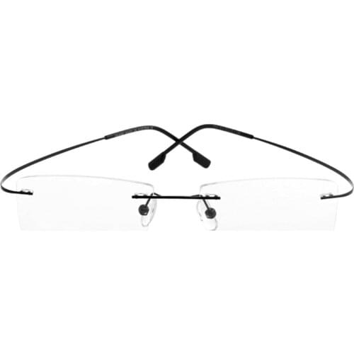 Fashion Metal Rimless Eye Glasses Eyeglasses Frame Spectacle Frames Y5JD