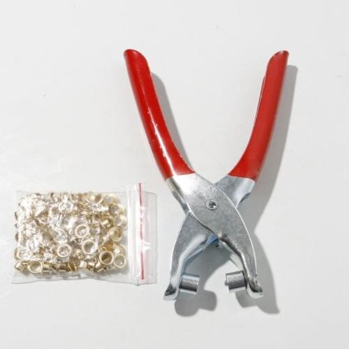 Fixmee Set Grommet Eyelet Pliers Eyelets Hand Tools for awnings/pool covers washers New