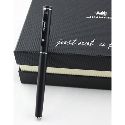 New Jinhao 101 Extremely Fine Fountain Pens Metal Iraurita Matte Black Office Financial Tip 0.38mm Nib Pen Writing Tool Supplies
