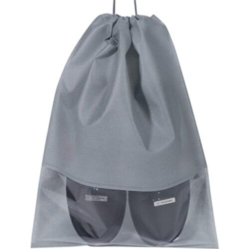 10 Transparent Drawstring Shoe Bag Storage Bag Travel Shoe Storage Bag High-Heeled Boots Travel Bag Debris Dust Bag