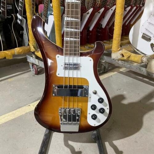 Ricken 4003 Bass Backer Electric Guitar 4 Strings Korea Hardware Vintage Sunburst Color High Quality Guitarar Free Shipping