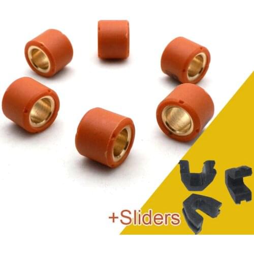 Motorcycle Variator Weights Rollers 16x13mm 3/4/5/6/7/8/9/10/11/12g + Variator Sliders for Scooter GY6 50cc Dio 50 139QMB Koso