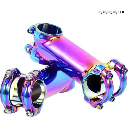 Mountain Bike Handlebars Road Bike Colorful Stems 31.8MM*60 70 80 90 Ultra-light Aluminum Alloy Riding Accessories Mtb Stem