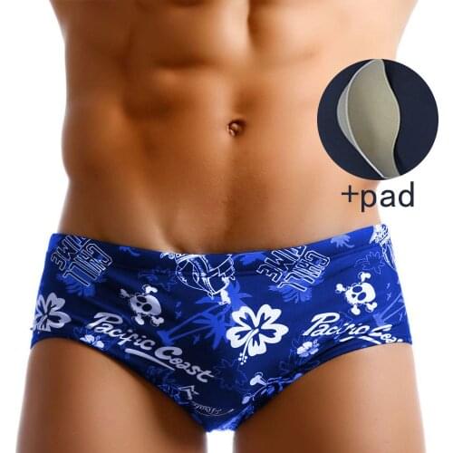2020 Padded Mens Swim Briefs Sexy Pouch Bulge Enhancing Push Up Cup Gay Swimwear Men Calzoncillos Hombre Slip Enlarge 14 Styles