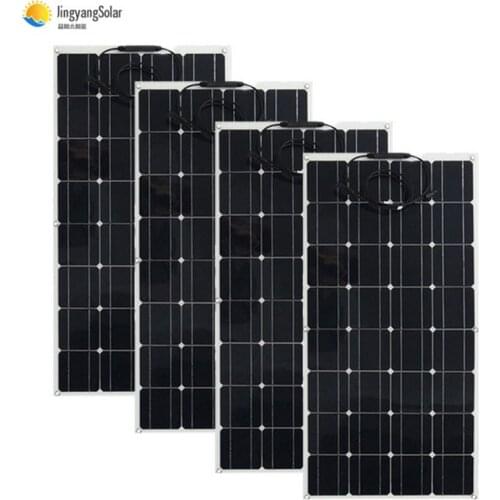 Solar panel 100w , very suitable for field trips, rv roof power generation, flexible solar panel 100w 12v