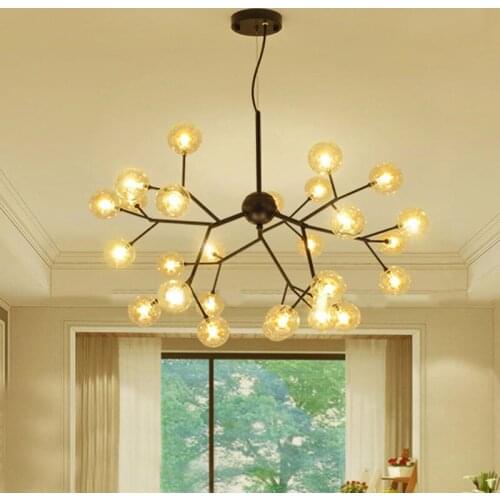 Led Pendant lamp Bubble molecule Branch Ball glass Pendant Light Art Hotel Parlor Study Bar Coffee Suspension Home Lighting G512
