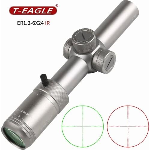 T-EAGLE Tactical Rifle Scope Airsoft Pistol For A Rifle Optische Collimator Gun Sight Rood Groen Licht Er1.2-6X24IR hk