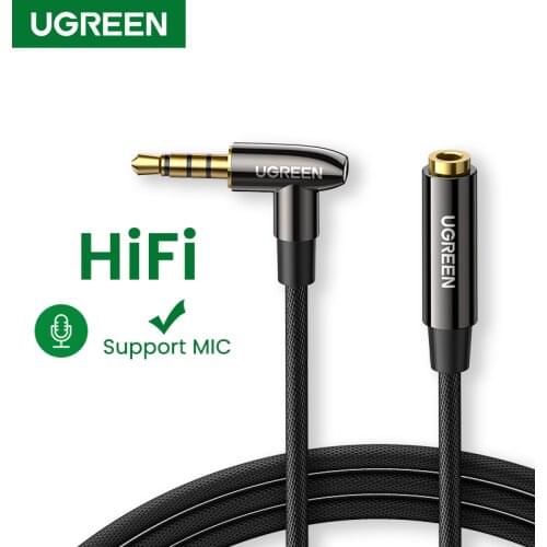 UGREEN 3.5mm Headphone Audio AUX Extension Cable Auxiliary 3.5mm Male to Female Stereo Audio Extension Cable Adapter Cord