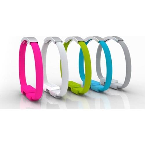 Outdoor Portable Mini Micro USB Bracelet Charger Charging Cable Sync Cord For iPhone 7 8 X Samsung s8 Android Type-C Phone Cable