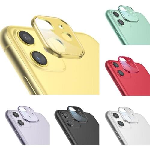 Camera Lens Protective Ring On For iPhone 11 Pro Tempered Glass For iPhone 11Pro MAX 2019 Phone Metal Alloy Phone Back Protector