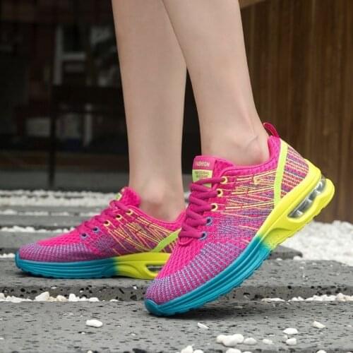 Flarut Tennis Shoes For Women Trainers Air Cushion Breathable Mesh Sneakers Tenis Feminino Outdoor Sports Shoes Zapatillas Mujer