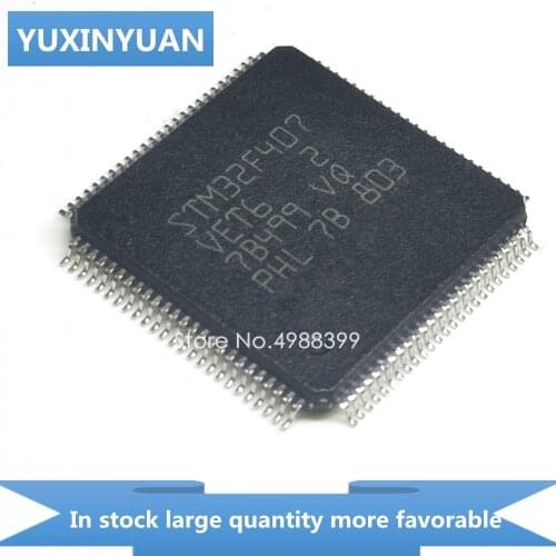 1PCS STM32F407VET6 STM 32F407VET6 STM32F407VET QFP100