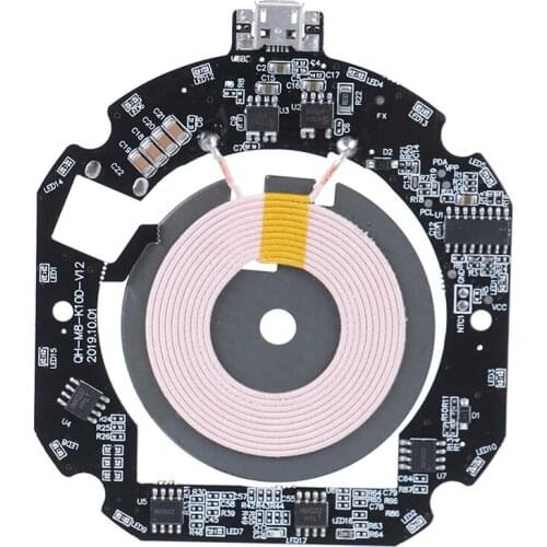 10W/ 15W Qi Fast Wireless Charger PCBA Circuit Board Transmitter Module+Coil Charging