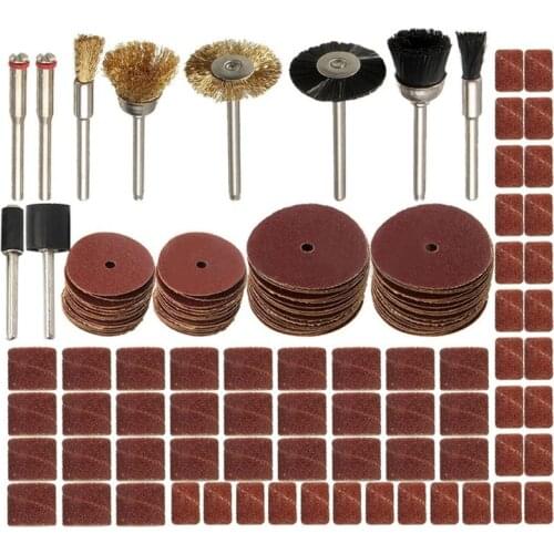 150Pcs Rotary Power Tool Fits Dremel 1/8" Shank Sanding Polish Accessory Bit Set