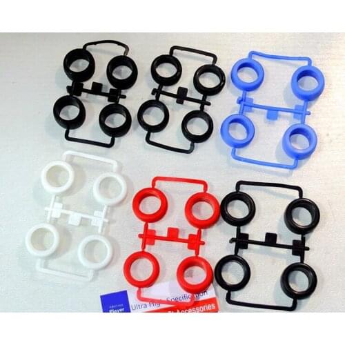2 Sets Small Diameter Narrow/Wide Tires Soft/Hard Tyre Spare Parts For 1/32 Scale Mini 4WD Car Model