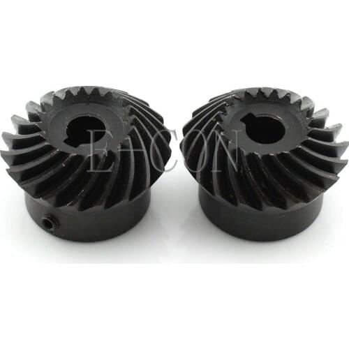 2pcs 2M20T Metal Umbrella Spiral Bevel Gear Helical Motor Gear 10mm/12mm/14mm/15mm/16mm/17mm/18mm/19mm/20mm Bore