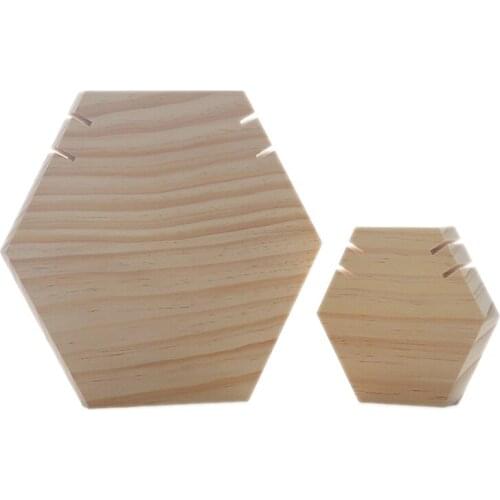 2Pcs Wood Jewelry Display Set for Show Hanging Long Necklace Retail Jewelry Easel Display Promotion