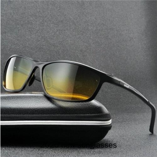 2020 Night Sunglasses Men Eyeglasses Yellow Night Vision Men Eyewear Anti-Glare Goggles Male Polarized Driving Sunglasses NX