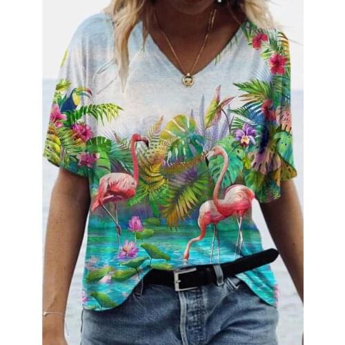 2021 Butterfly Print Custom T-shirt Top For Ladies Casual Women Clothes Short Sleeve Loose Tshirts Street Hipster T-shirt Summer