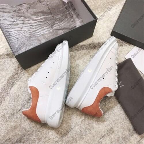 2021 Xinmai Net Red Leather Simple Thick-soled White Shoes Classic Breathable Low-Top Lace-up Casual Shoes All-match Old Shoes