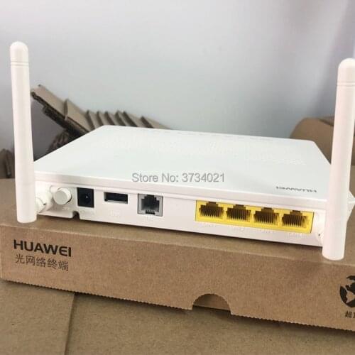 30 piece HW HG8546M ONU GPON ONT 1GE+3FE+1USB+1TEL+WIFI, English Firmware 100% New Hua Wei ONU with Power adapter and box