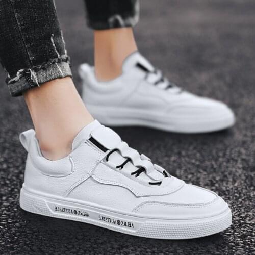 39 mens Sneakers causal para white cuero for mens sport sapatos leather sapato Casual black men Sneaker Mens slip man sale male