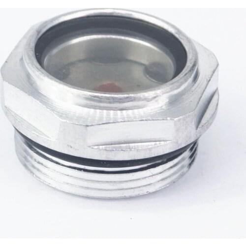 5pcs M30 x 1.5mm Metric male Aluminum Oil Level Sight Glass Window Hex Head for air compressor Gearbox