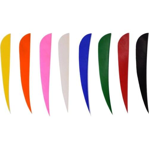 50pcs/lot 4 inch 8 color Archery hunting fletching Turkey Feathers for Archery Arrows Fletching