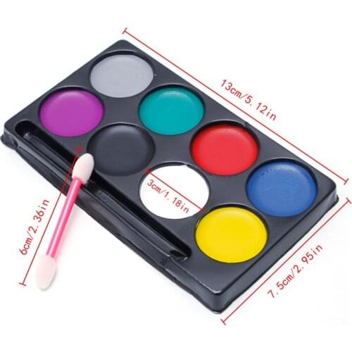 8 Colors Body Face Paint Kit Art Makeup Painting Pigment Fancy Dress Up Party