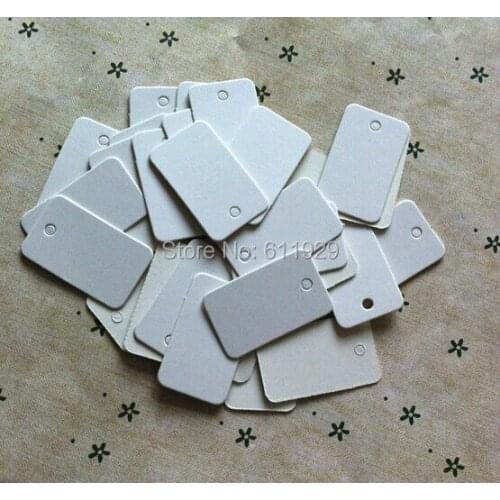 Free shipping 1000 pcs/lot cute blank white 350 gsm paper tag 2x3.3cm/baking price tag/clothing hang tag/gift swing tag