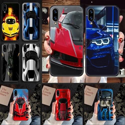 Car luxury boy Phone case For Huawei Honor 6 7 8 9 10 10i 20 A C X Lite Pro Play black silicone shell soft coque 3D cover tpu