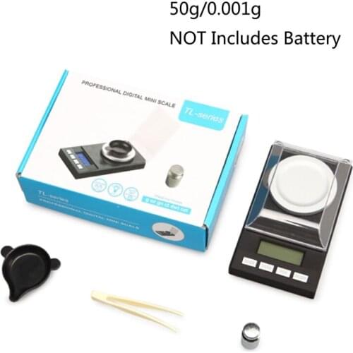 Digital Milligram Scale 50g/ 0.001g Portable Jewelry Scale LCD Backlit Tare 203F