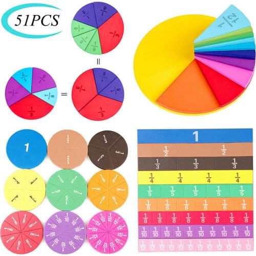 Children Early Learning Toys Learning Fraction Arithmetic Fridge Magnet Toy With Magnetic Math Score Learning Educational Toys