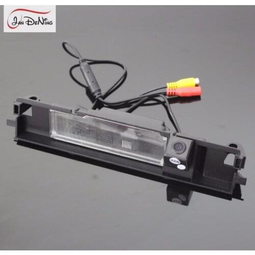 JanDeNing HD CCD Car Rear View Parking/Backup Reverse Camera/ License Plate Light OEM For Daihatsu Charade 2011-2013