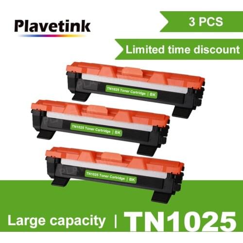 Plavetink TN1025 Black Toner Cartridge Compatible For Brother HL-1110 1112 DCP-1510 1512R MFC-1810 1815 Printers Without Chips