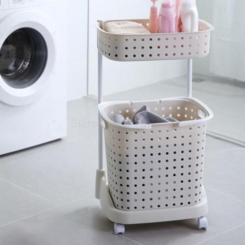 600 Japan imported jej plastic hamper laundry basket dirty clothes dirty clothes double storage basket clothing storage basket