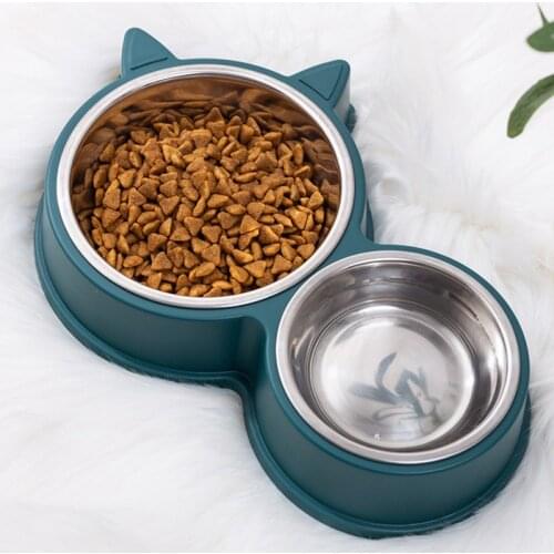 Stainless Steel Pets Bowl for Small Cat Dog Multipurpose Household Double Containers Feeders Accessories