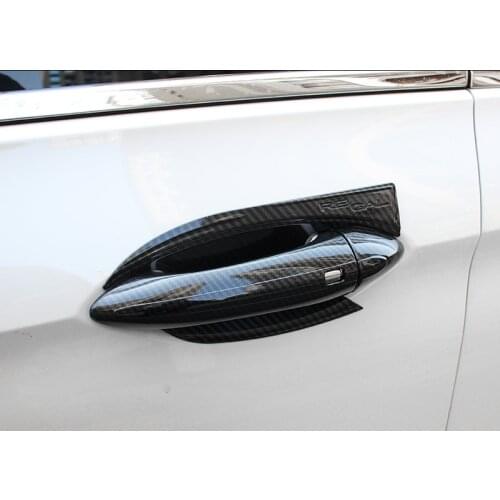 Lsrtw2017 Carbon Fiber Abs Car Door Handle Cover Sticker for Buick Regal Opel Insignia 2017 2018 2019 2020 Accessories Auto
