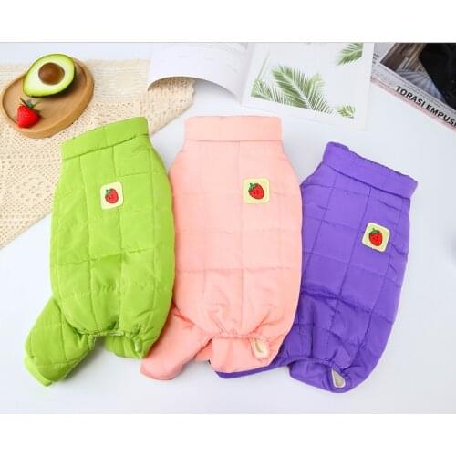 New Pet Dog Clothes Winter New Dog Clothes for Small Dogs Pet Clothing Four-leg Cotton Coat Winter Dog Jumpsuit Cat Clothes