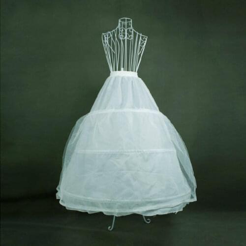 Petticoats For Wedding Dress 3 Hoops Wedding Accessories Crinoline Underskirt For Ball Gown