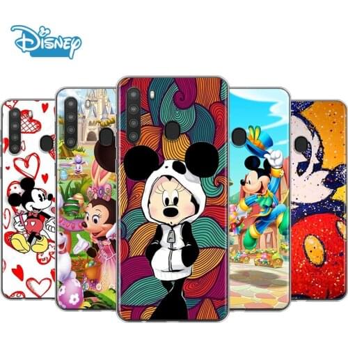 Mickey Minnie lovely For Samsung A90 A80 A70 A70S A60 A50 A40S A30 A20 A10S A10E A10 A2 Core Transparent Phone Case
