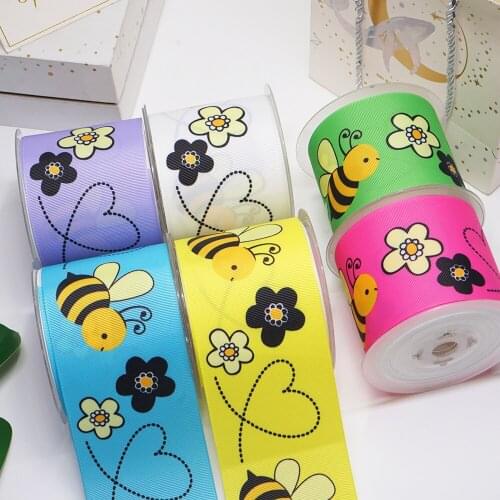 DIY Handmade Materials Printed Grosgrain Ribbon 50 Yard Per Size 54385