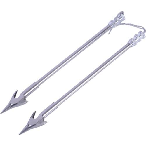 2pcs stainless steel slingshot catapult fishing fish arrow slingshot hunting shooting fish dart shooting fish accessories