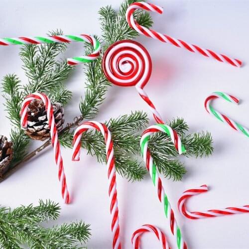 Christmas decorations scene layout gift ornaments pendant ornaments DIY plastic cane 15CM Christmas Day